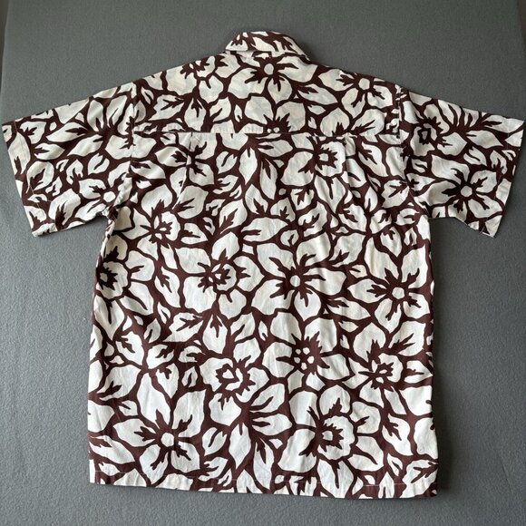 Wayan Natural Wear Vintage Mens 2XL Brown Hawaiian Button Up Short Sleeve Shirt - Picture 13 of 16